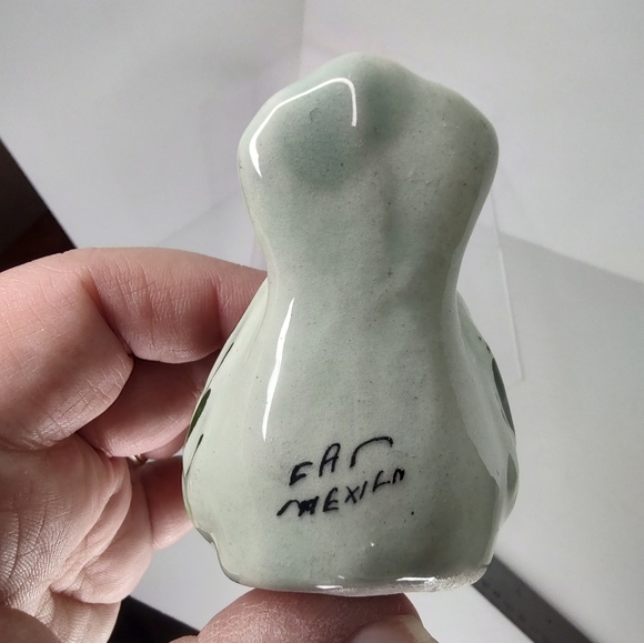 Tonala Bird Quail Mexican Folk Art Pottery Figurine Hand Painted - Picture 5 of 10